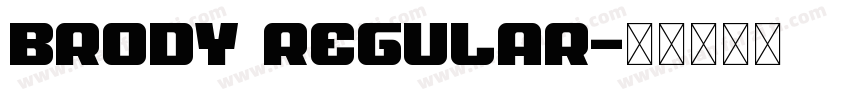 Brody Regular字体转换